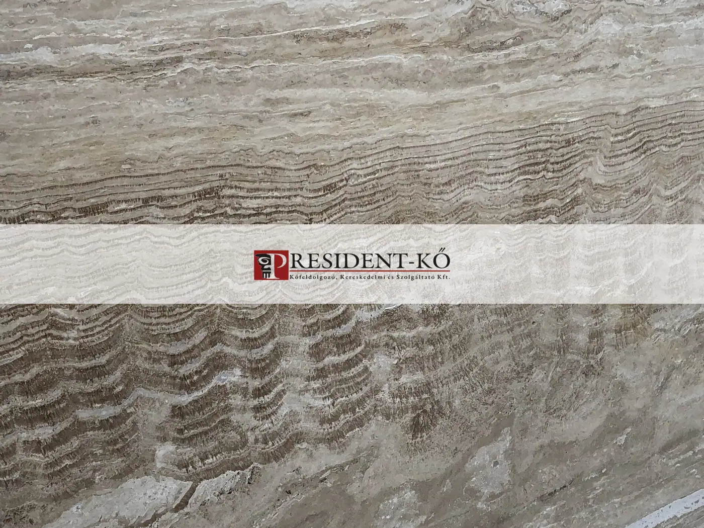 Travertino Wooden Travertin kőtábla